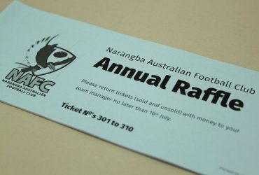 Cover Blue - AFL CLUB Raffle Ticket Printing | Budget Raffle Tickets