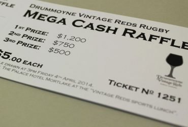 Rugby Raffle Ticket Printing | Budget Raffle Tickets